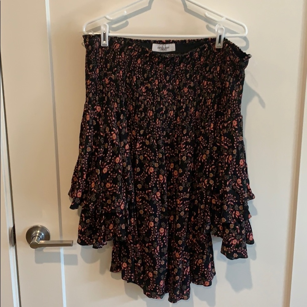 Off the shoulder smocked dress/tunic